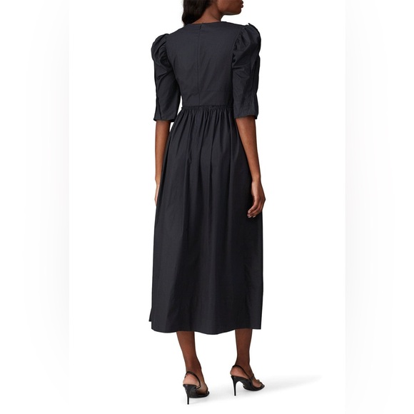 Elegant Black Midi Dress - Picture 3 of 12